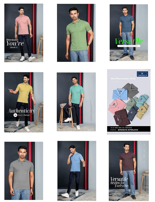 9053-9060 High Density Bird Eye Mens Tshirts