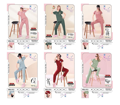 913 Diamond Queen Tencil Pyjama Night Suits Manufacturer Gujarat