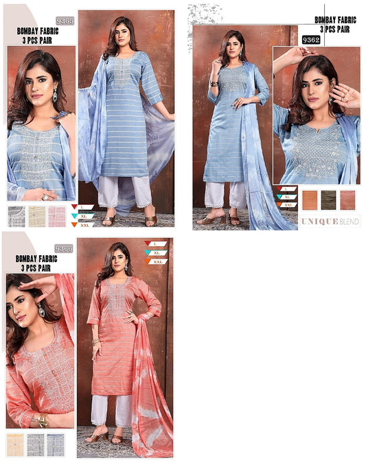 9362-9366 Mmc Bombay Readymade Pant Style Suits Manufacturer Ahmedabad