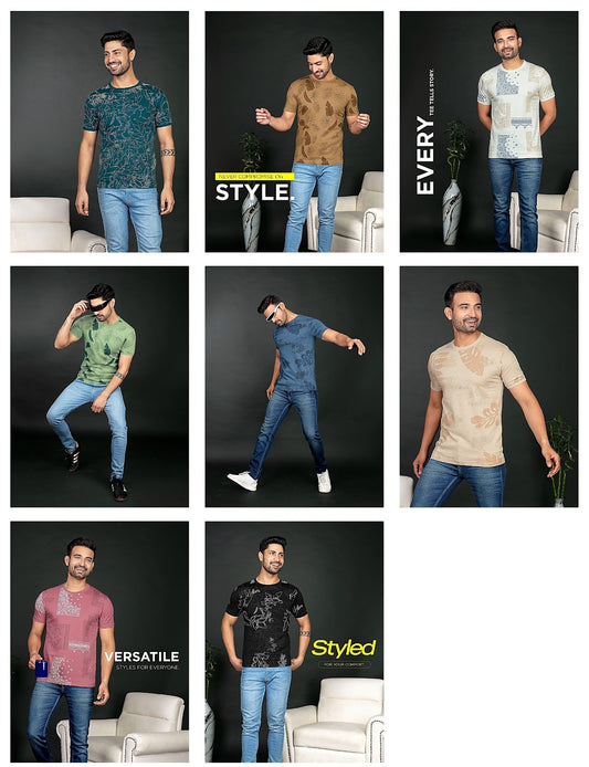 9418-9425 High Density Canvas Interlock Mens Tshirts