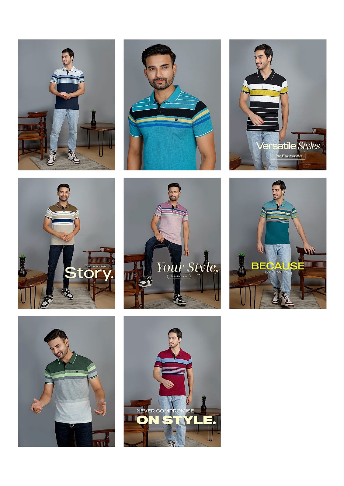 96-103 High Density Waffle Knit Mens Tshirts Supplier India