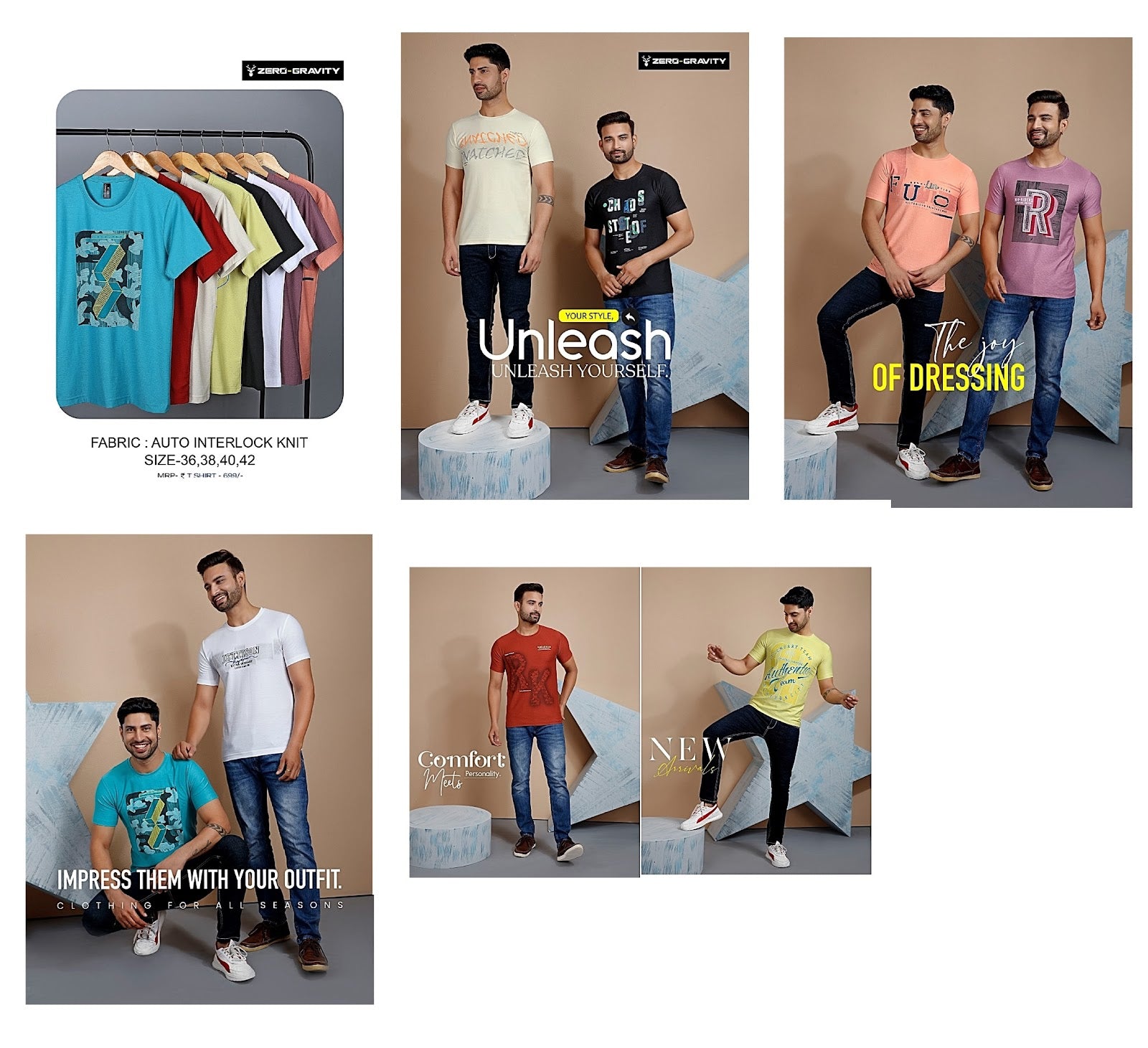 9640 Zero Gravity Knit Mens Tshirts