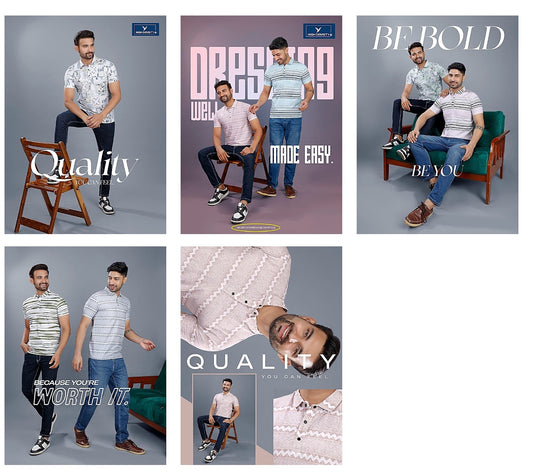 9649-9656 High Density Lycra Mens Tshirts