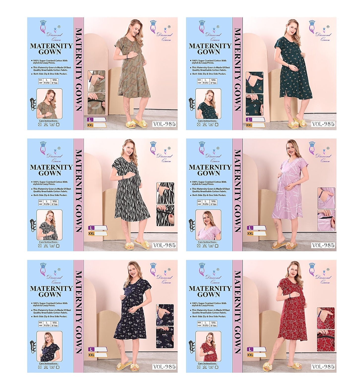 985 Diamond Queen Sinker Feeding Night Gown Wholesale Price