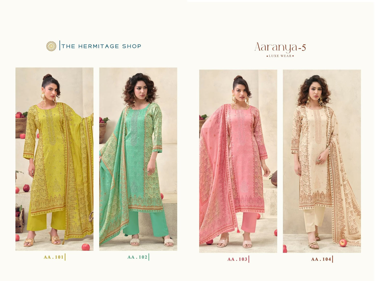 Aaranya Vol 5 The Hermitage Shop Giza Karachi Salwar Suits Wholesaler