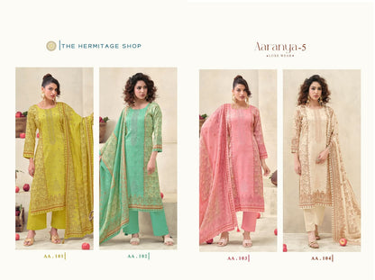 Aaranya Vol 5 The Hermitage Shop Giza Karachi Salwar Suits Wholesaler