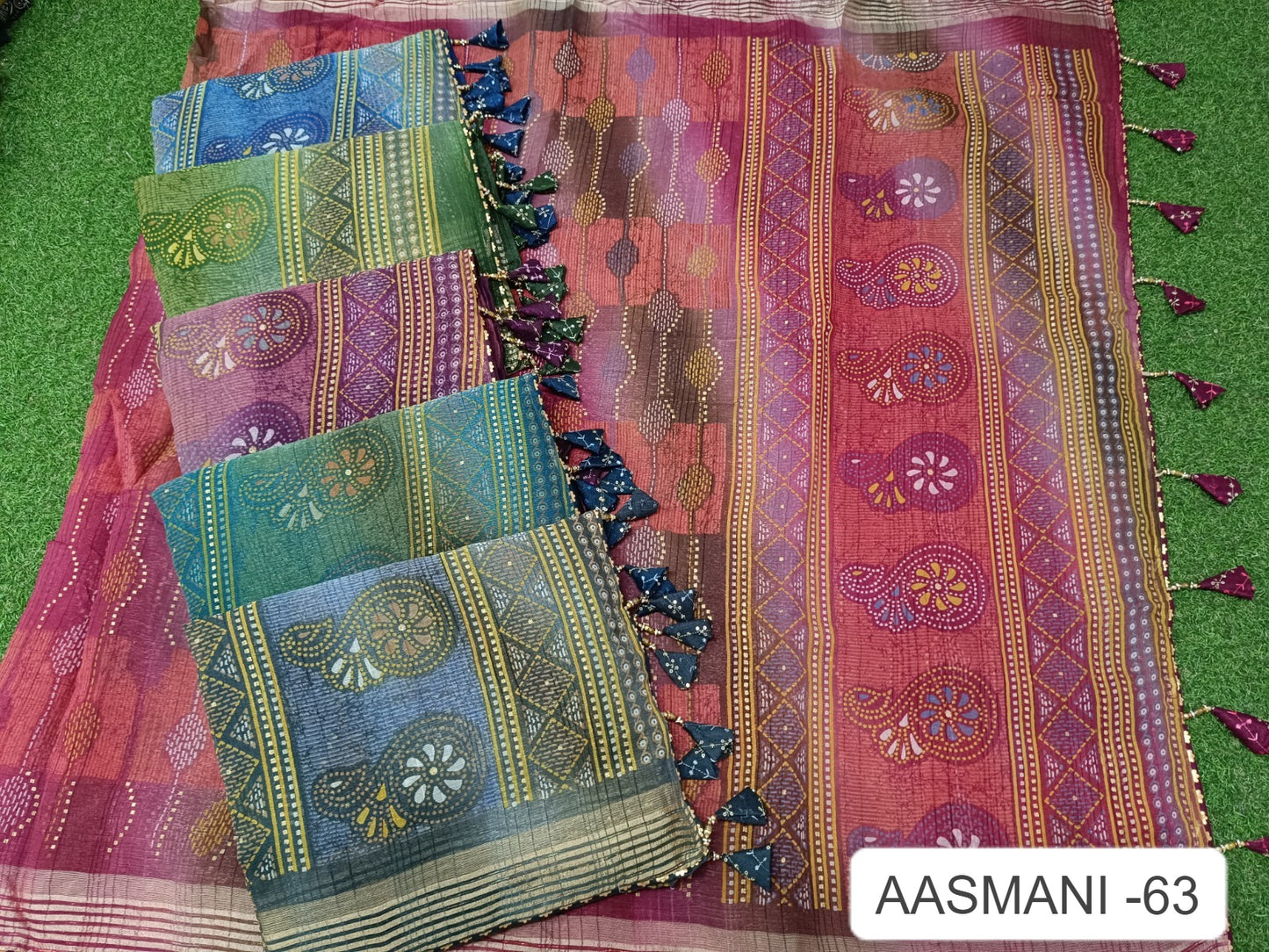 Aasmani 63 Kalpveli Chiffon Sarees
