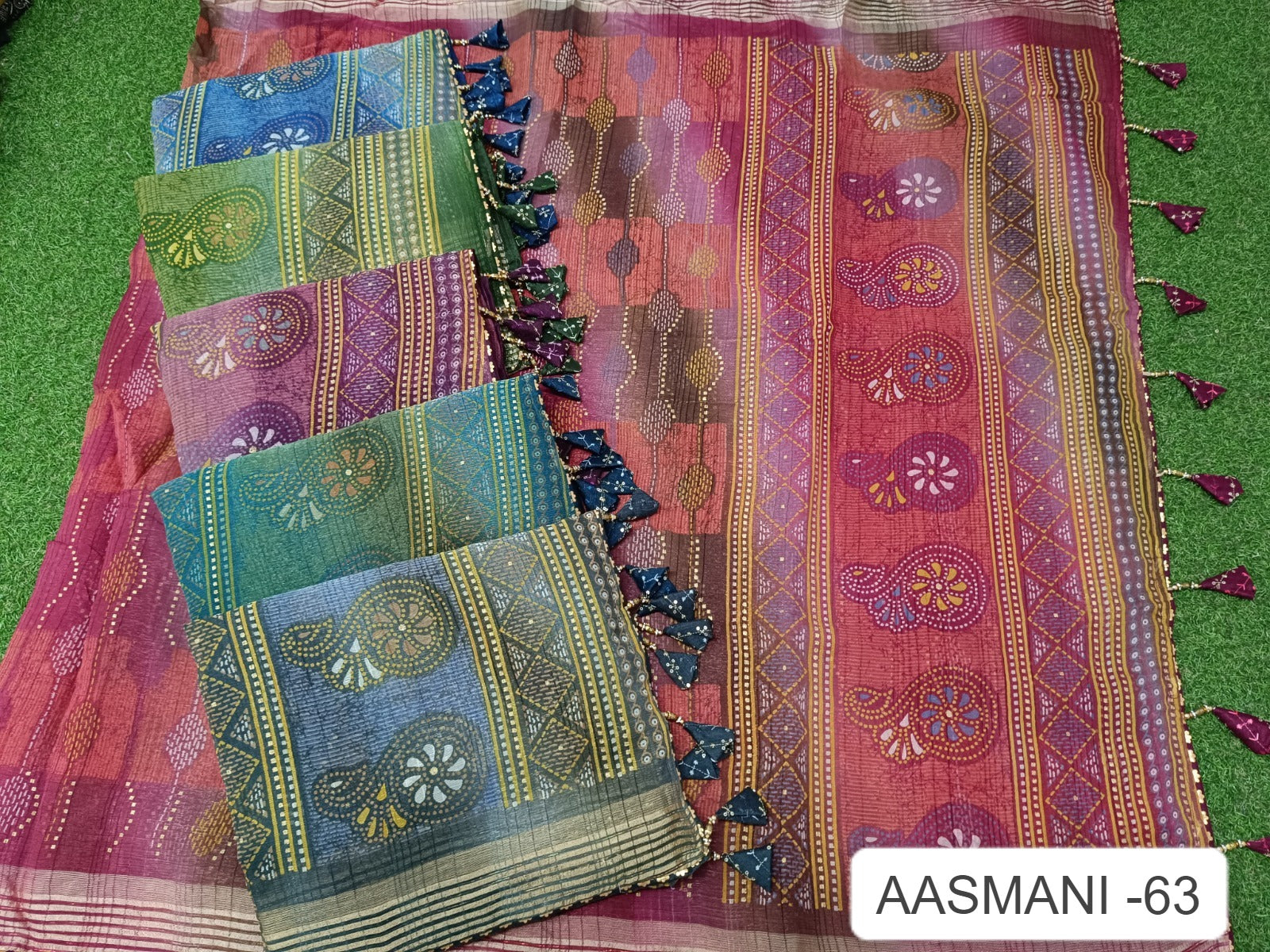 Aasmani 63 Kalpveli Chiffon Sarees