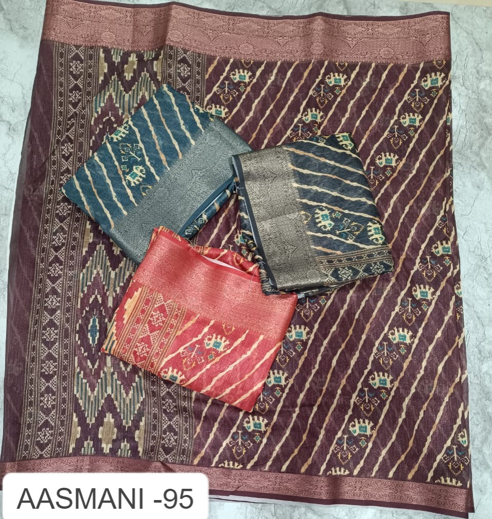 Aasmani 95 Kalpveli Soft Cotton Sarees Wholesale