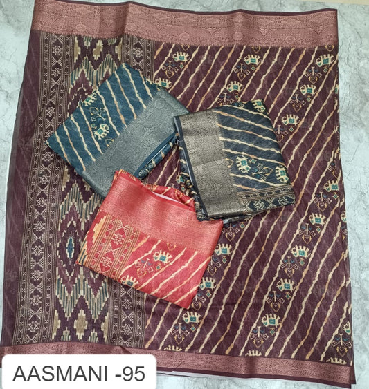 Aasmani 95 Kalpveli Soft Cotton Sarees Wholesale