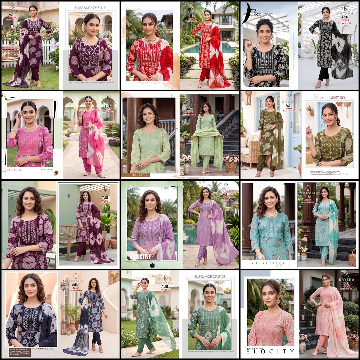 Aditi Kysa Berlin Readymade Pant Style Suits Exporter Ahmedabad