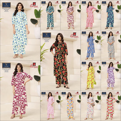 Advance Lady Vol 2 Vastra Ganpati Cotton Co Ord Set Wholesale Price