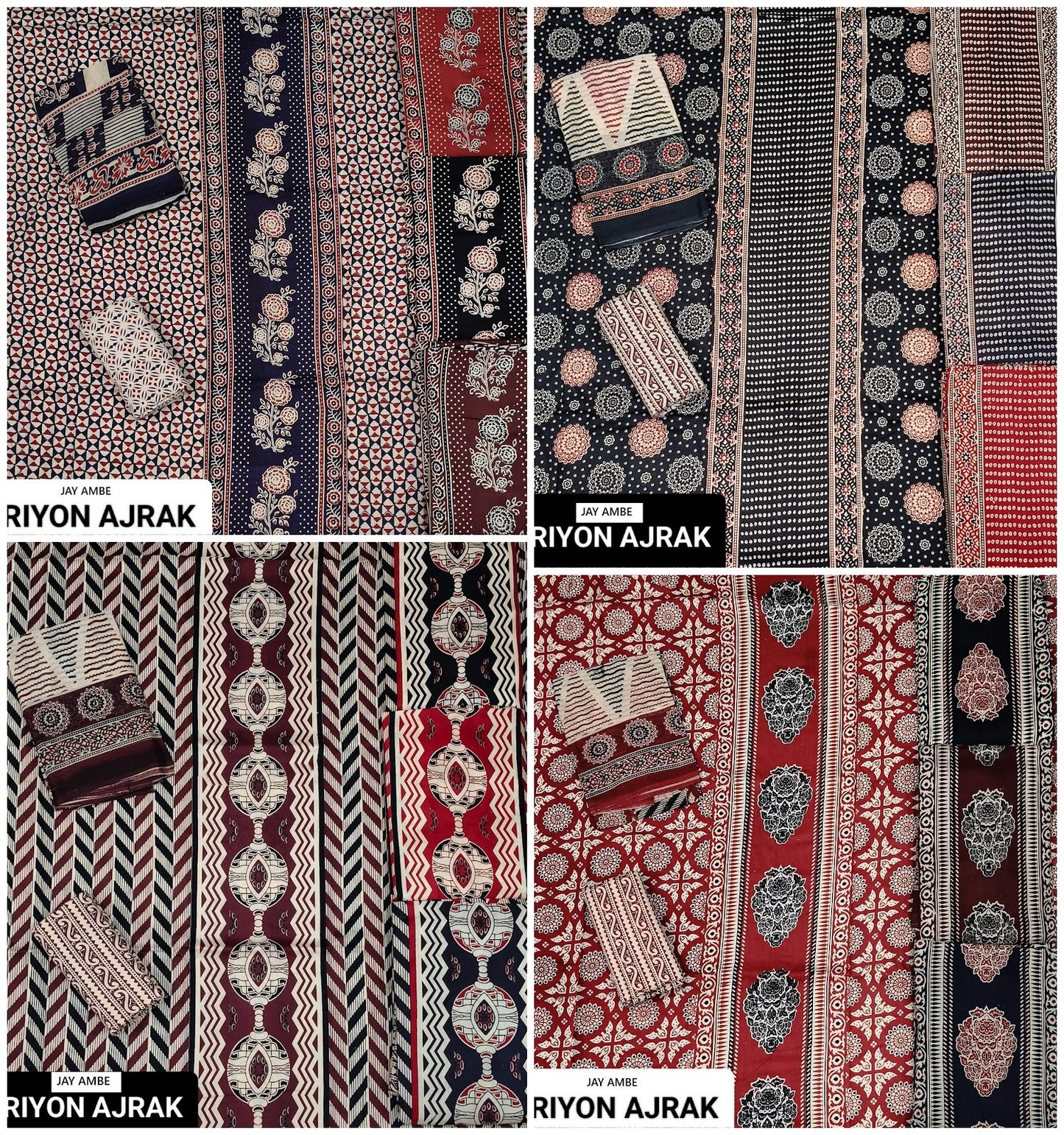 Ajrak Special 2207 Jay Ambe Rayon Salwar Suits Manufacturer Ahmedabad