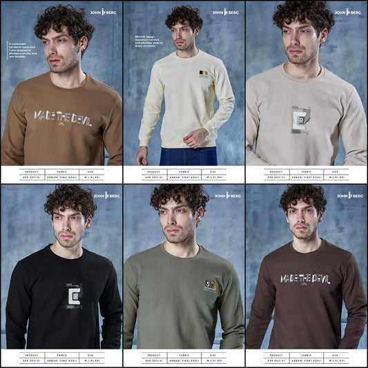 Akr 20 Full Sleeves John Berg Knit Mens Tshirts Exporter Gujarat