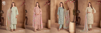 Al Jannat Sweety Fashion Viscose Muslin Pant Style Suits Exporter India