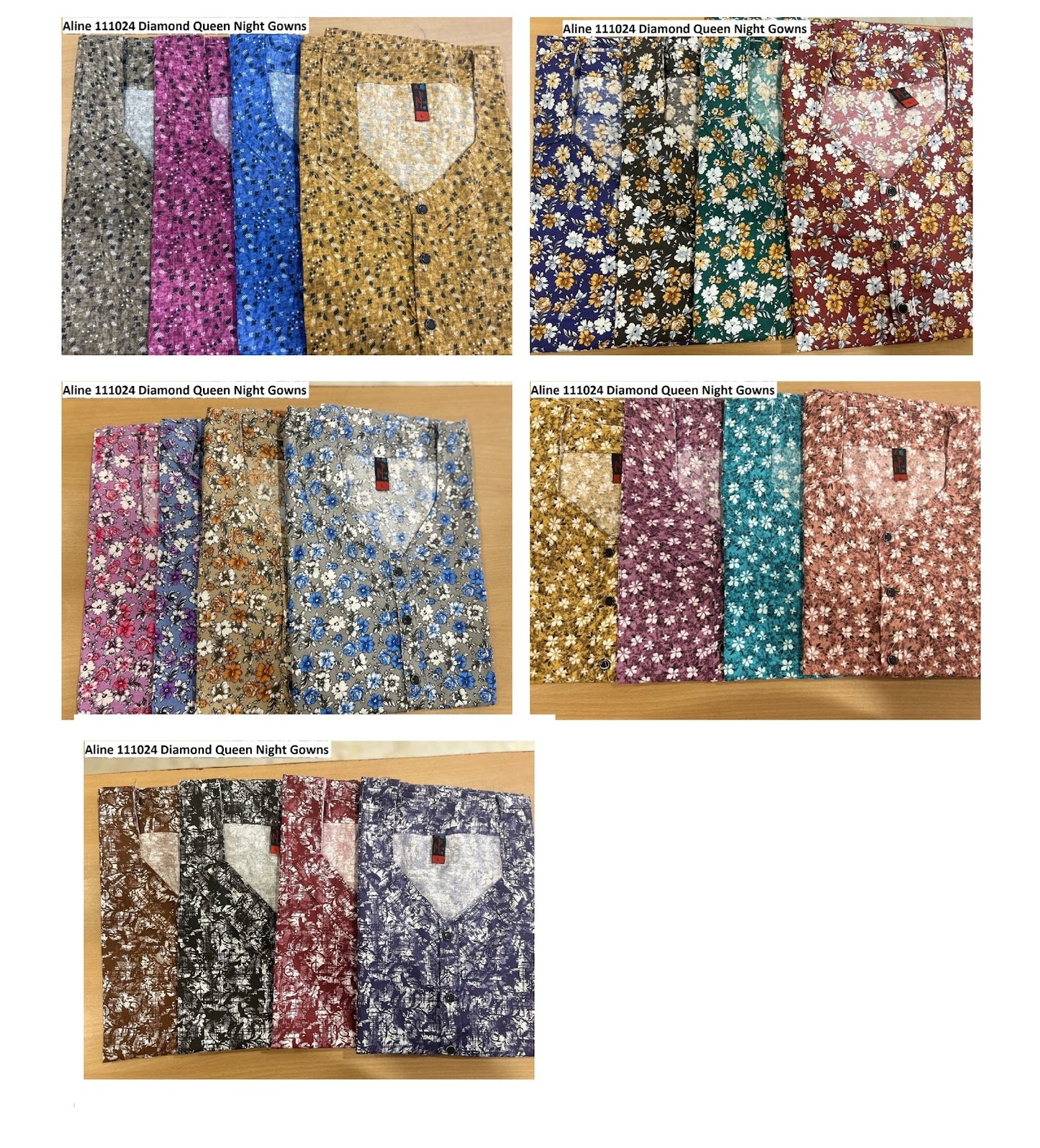 Aline 111024 Diamond Queen Dull Night Gowns Wholesaler Gujarat