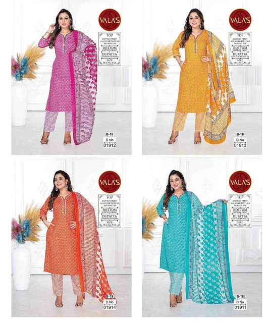 All Over Pintuks Valas Cotton Readymade Pant Style Suits Wholesale Rate