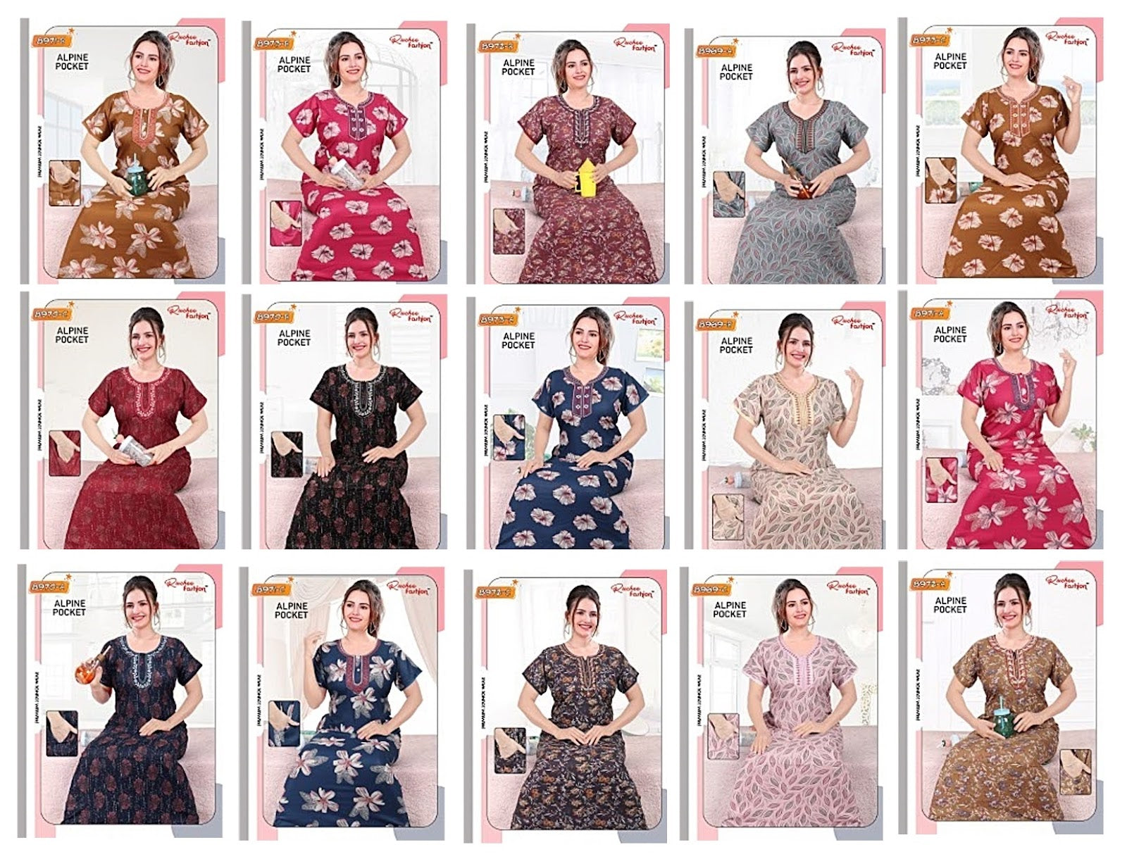 Alpine-A-040424 Ruchee Fashion Night Gowns