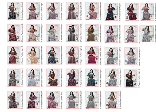 Alpine 0509 Ruchee Fashion Night Gowns Supplier