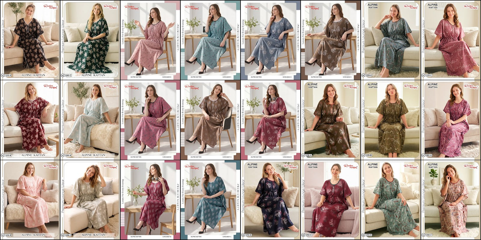 Alpine 120626 Ruchee Fashion Kaftan Nighty Wholesale