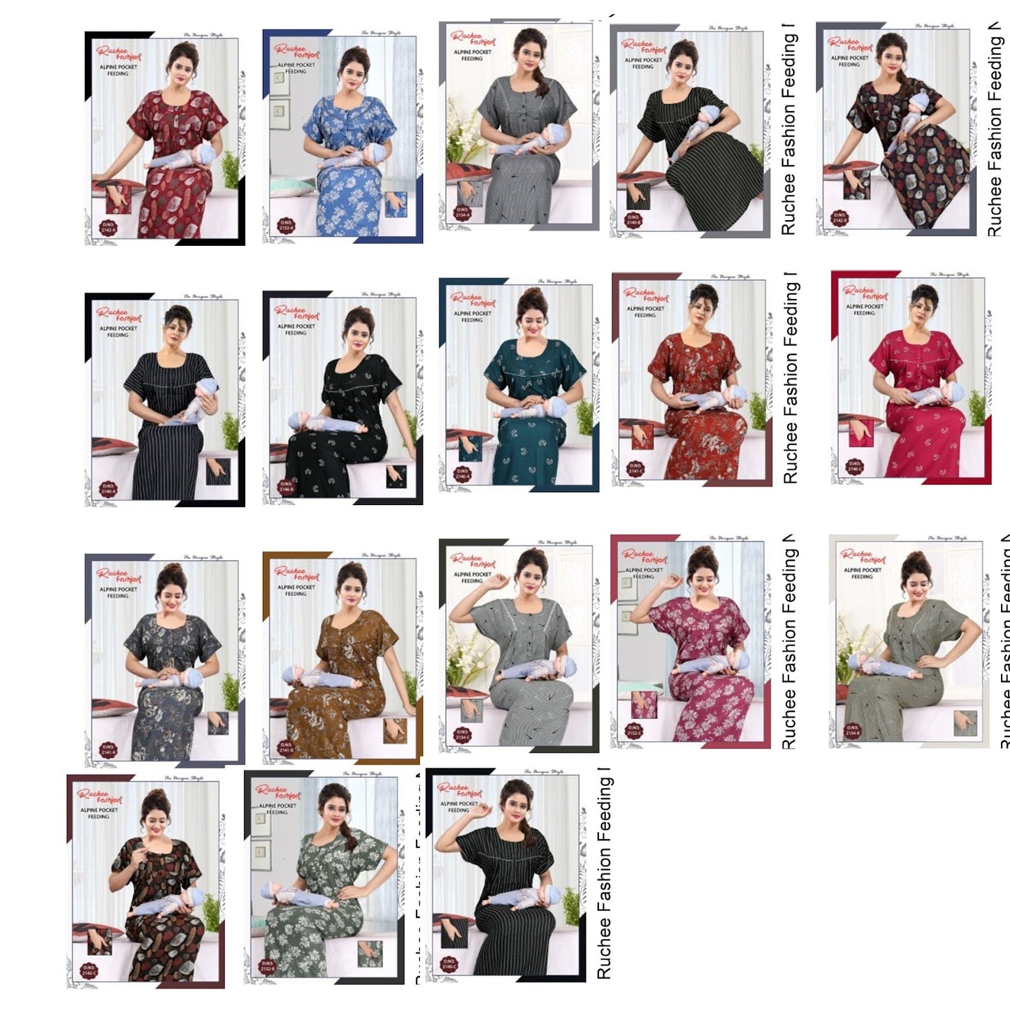 Alpine 181024 Ruchee Fashion Feeding Night Gown Supplier Gujarat
