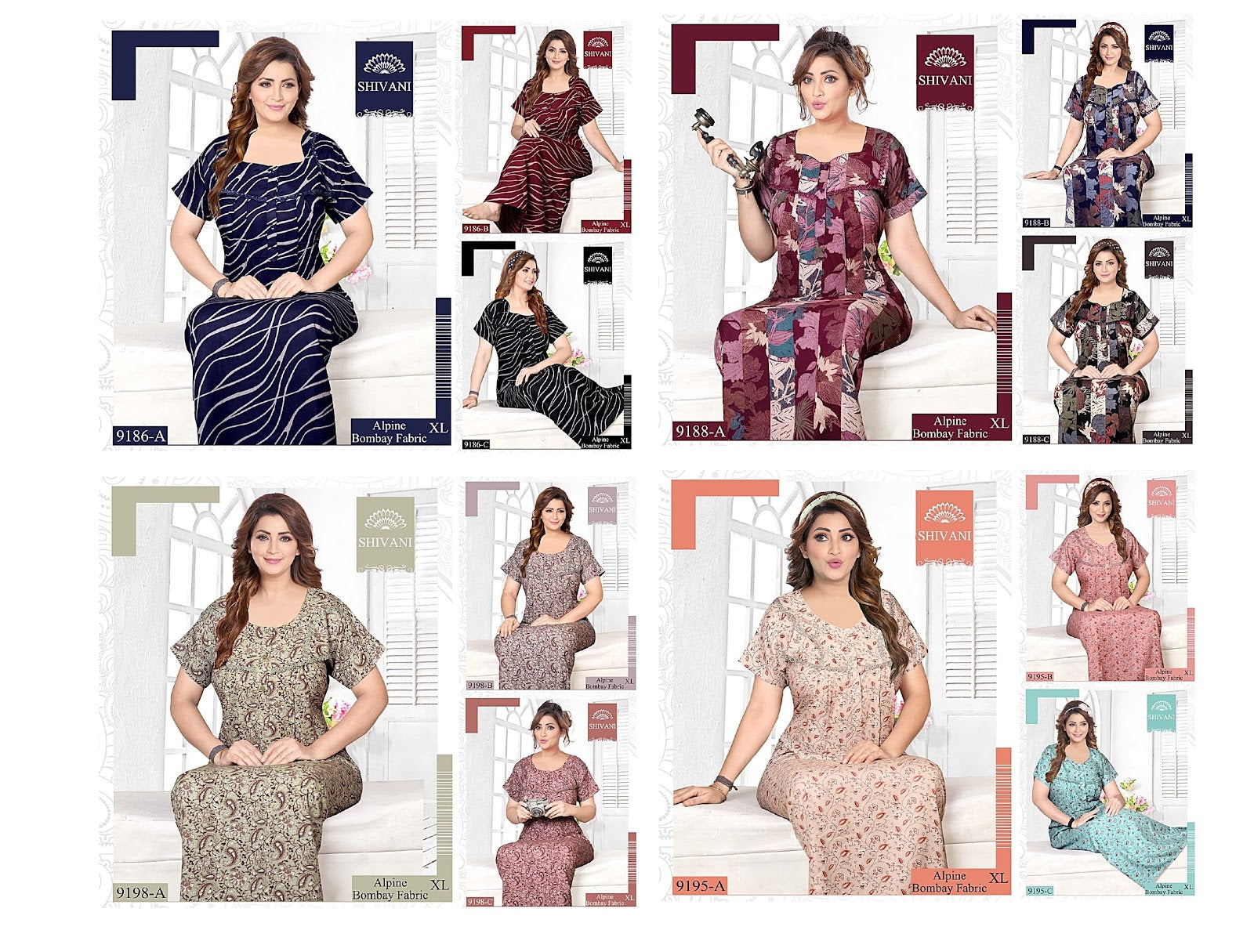 Alpine 24K Gpo 2024 Shivani Bombay Night Gowns Exporter Ahmedabad