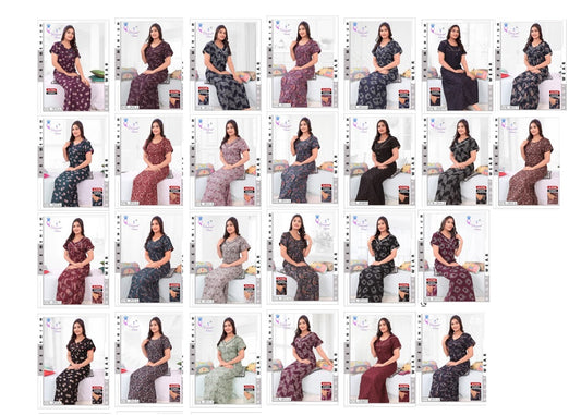 Alpine 251024 Diamond Queen Cotton Night Gowns Wholesaler India