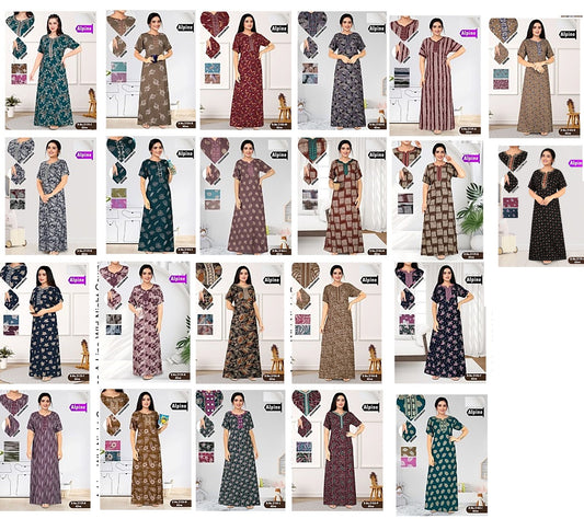 Alpine A-Line Wld Night Gowns Manufacturer India