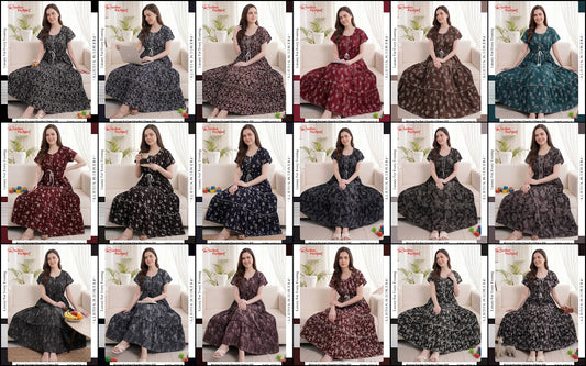 Alpine Ghaghri 0607 Ruchee Fashion Night Gowns Supplier Ahmedabad