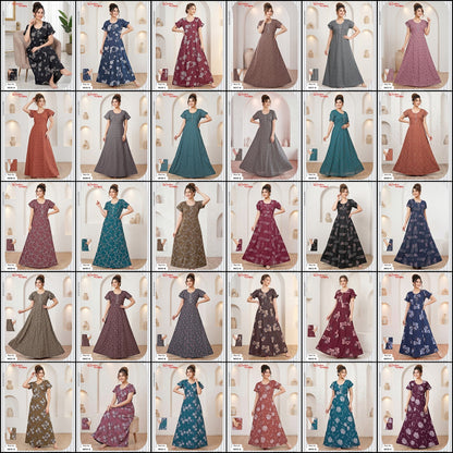 Alpine Pocket 3826-3835 Ruchee Fashion Night Gowns Exporter Ahmedabad