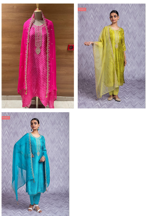 Aparna Naariti Russian Silk Pant Style Suits Exporter Ahmedabad