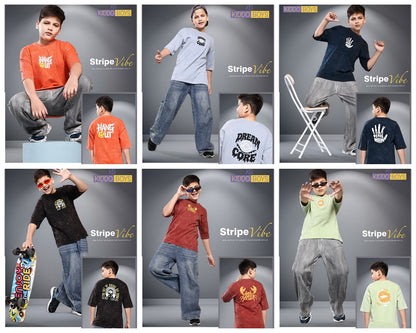 Art No 540 Kiddo Cotton Looper Boys Tshirt Supplier Ahmedabad