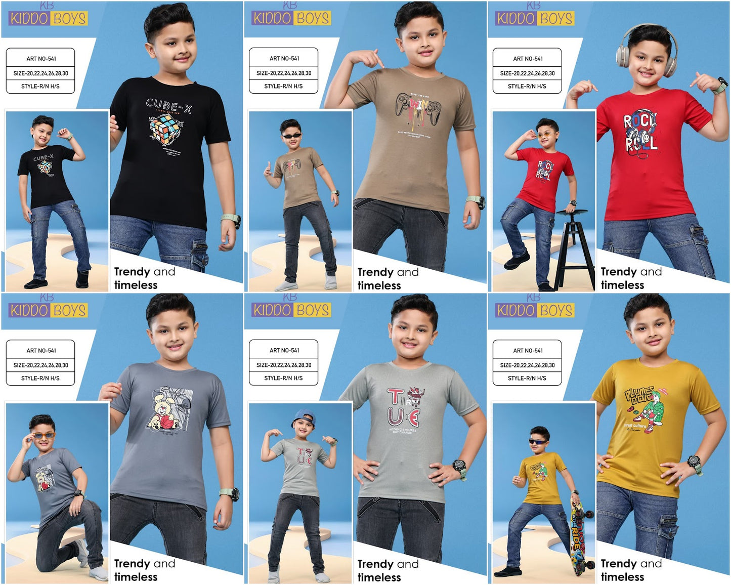 Art No 541 Kiddo Tencil Lycra Boys Tshirt Manufacturer Ahmedabad
