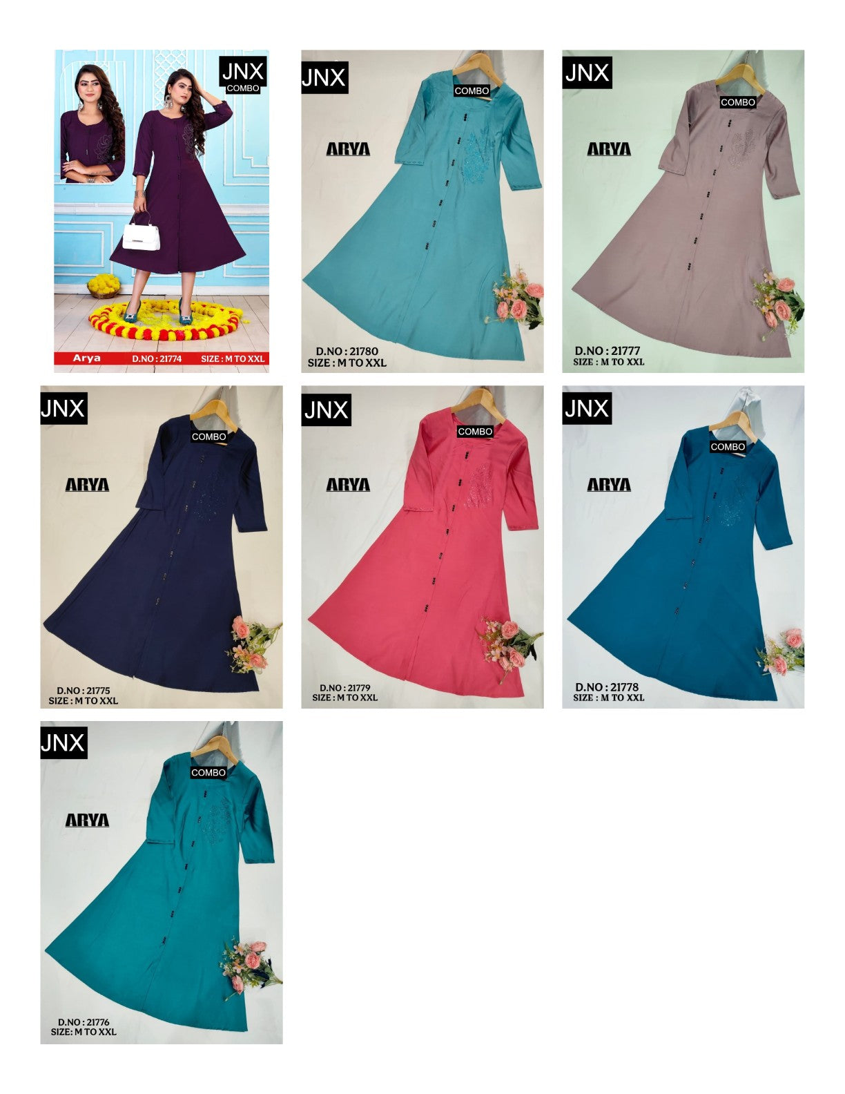 Arya 2212 Jnx Bombay Kurtis Wholesaler Gujarat