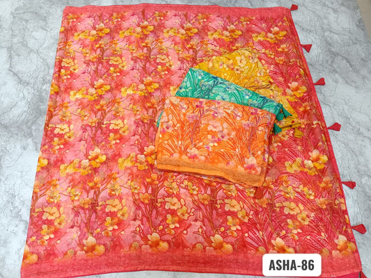 Asha-86 Kalpveli Georgette Sarees Wholesale Price
