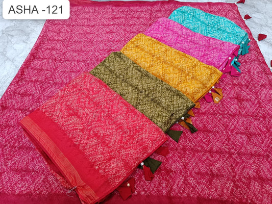 Asha 121 Kalpveli Georgette Sarees Wholesale Price