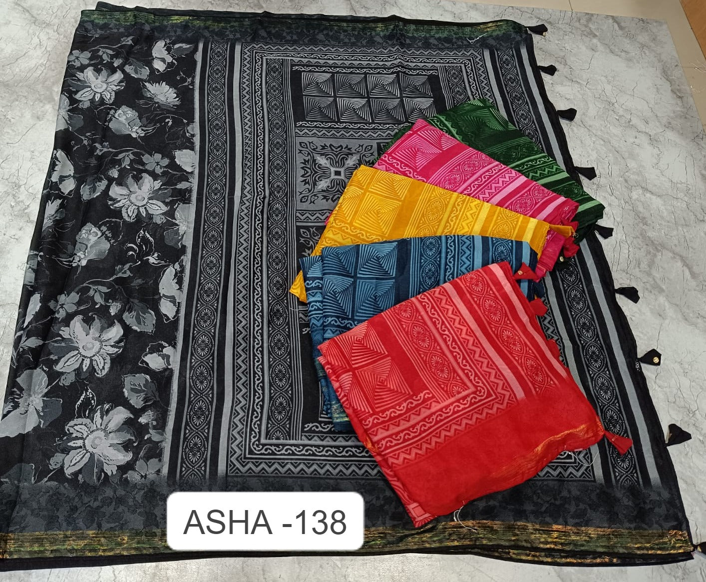 Asha 138 Kalpveli Mono Georgette Sarees Wholesale