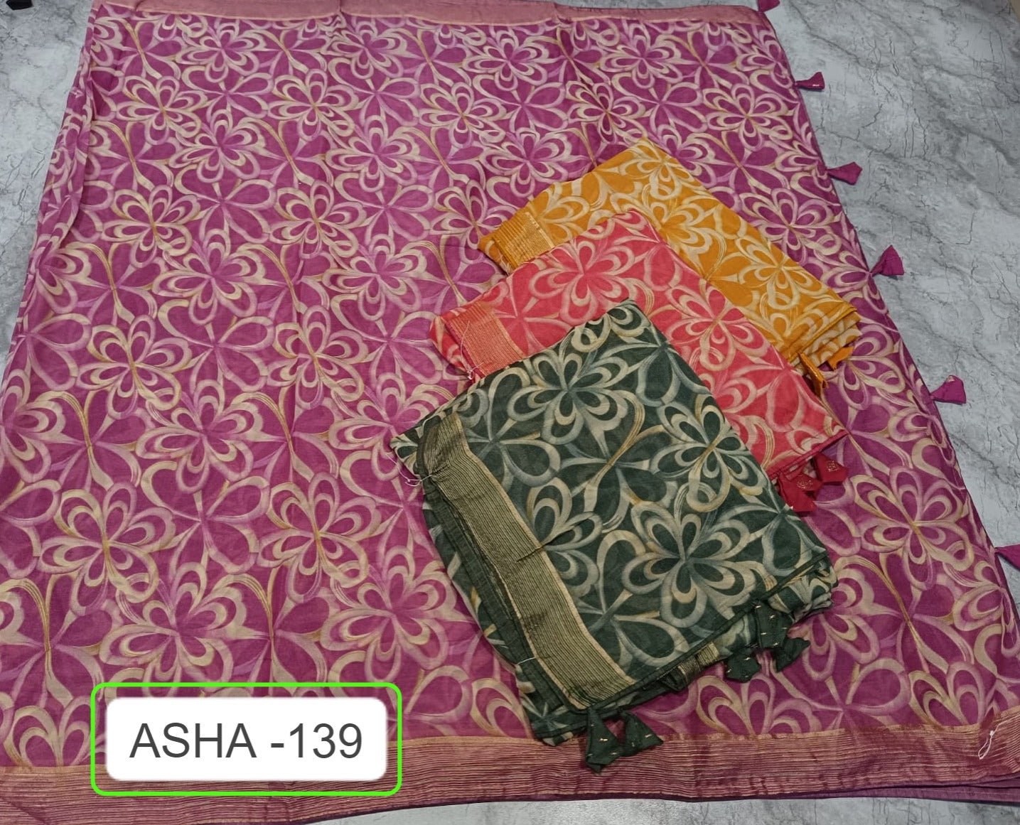 Asha 139 Kalpveli Mono Georgette Sarees Supplier