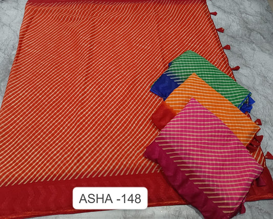 Asha 148 Kalpveli Mono Georgette Sarees Exporter Gujarat