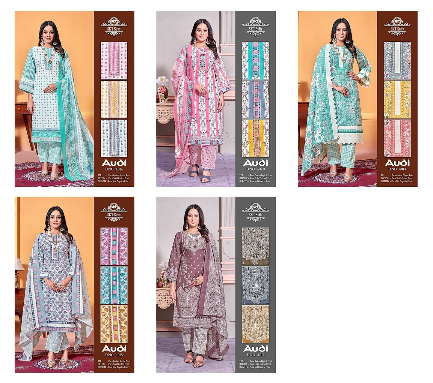 Audi Skt Pure Cotton Pant Style Suits