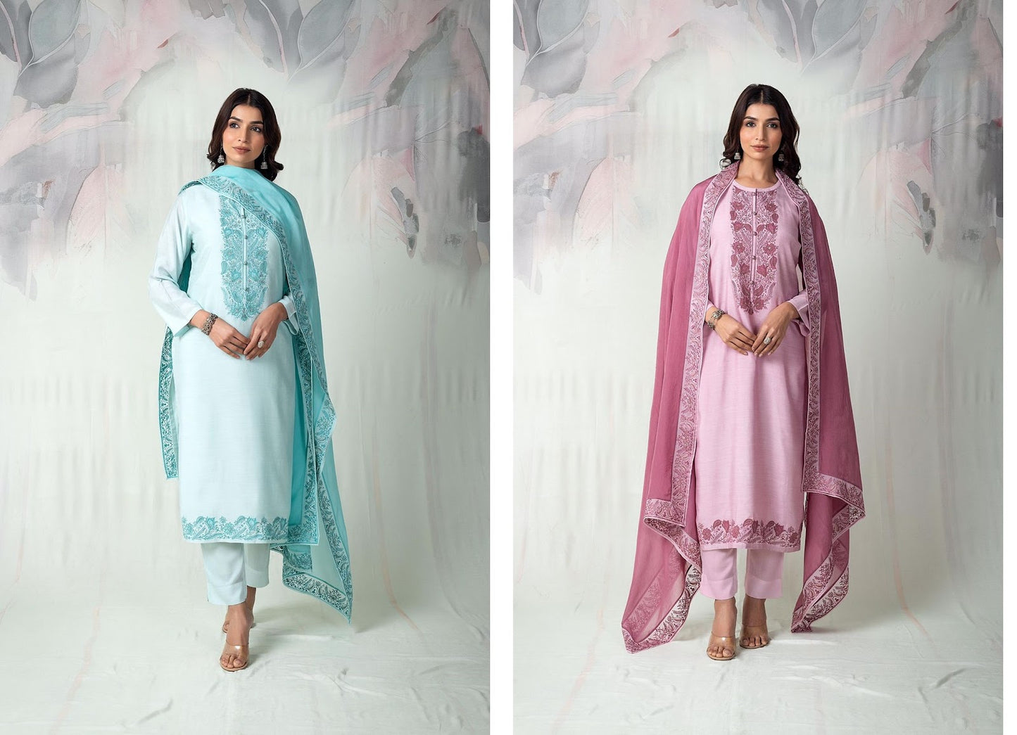 Aurika Naariti Pure Muslin Pant Style Suits Wholesale