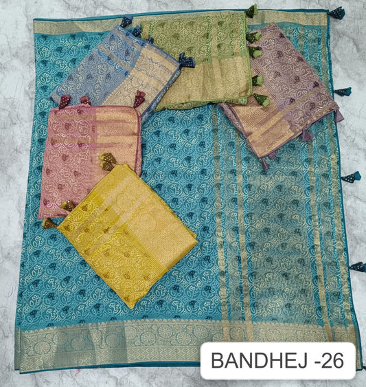 Bandhej 26 Kalpveli Dola Silk Sarees Supplier