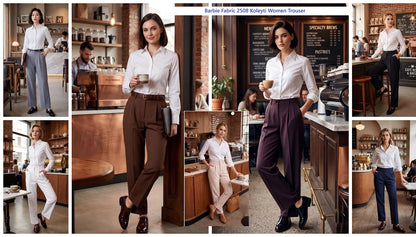 Barbie Fabric 2508 Koleyti Korean Women Trouser Wholesale