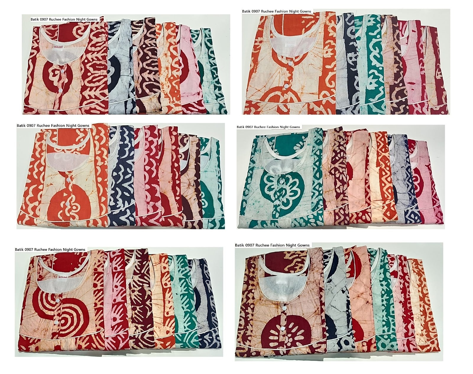 Batik 0907 Ruchee Fashion Night Gowns Wholesale Price