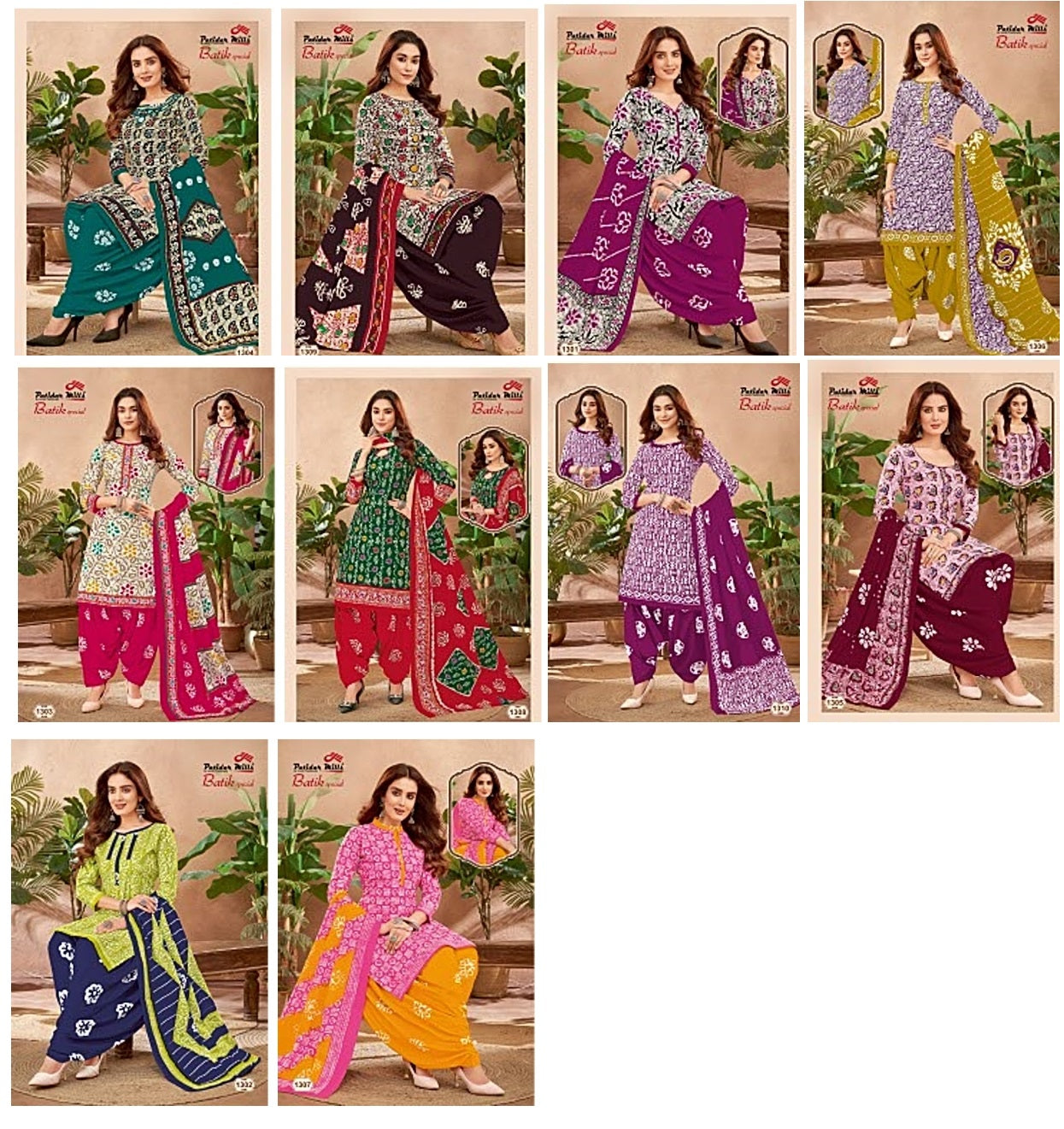 Batik Special Vol 13 Patidar Mills Cotton Dress Material Wholesaler India