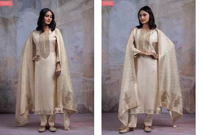 Bilaafi Naariti Silk Jacquard Pant Style Suits Exporter Gujarat