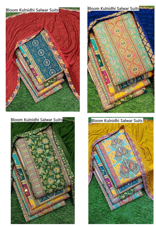 Bloom Kulnidhi Muslin Salwar Suits Supplier Gujarat