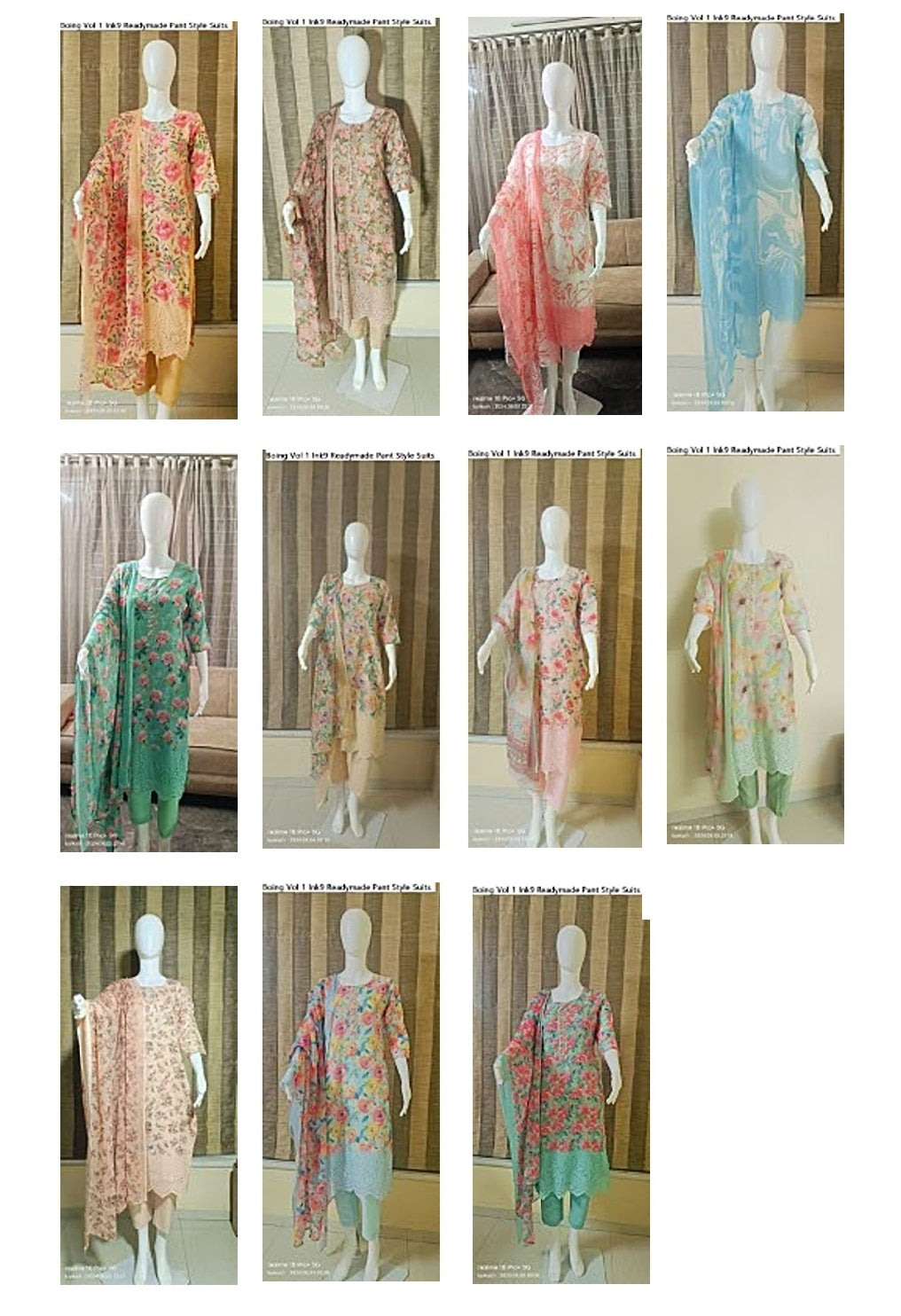 Boing Vol 1 Ink9 Readymade Pant Style Suits Exporter