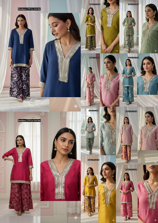 Boutique 2 Ffi Vertican Co Ord Set Wholesale Rate