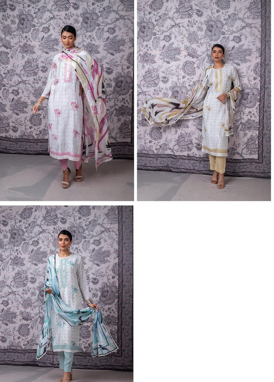 Breezy Naariti Pure Muslin Pant Style Suits Manufacturer Gujarat